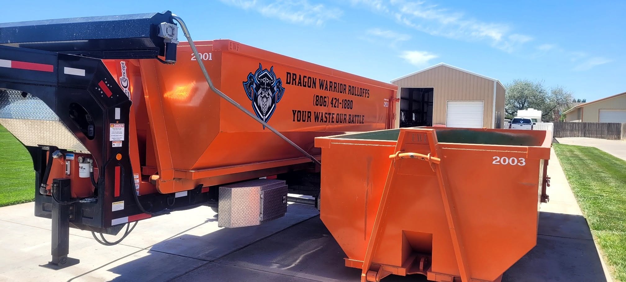 Two roll off dumpsters out on the same run near Amarillo TX